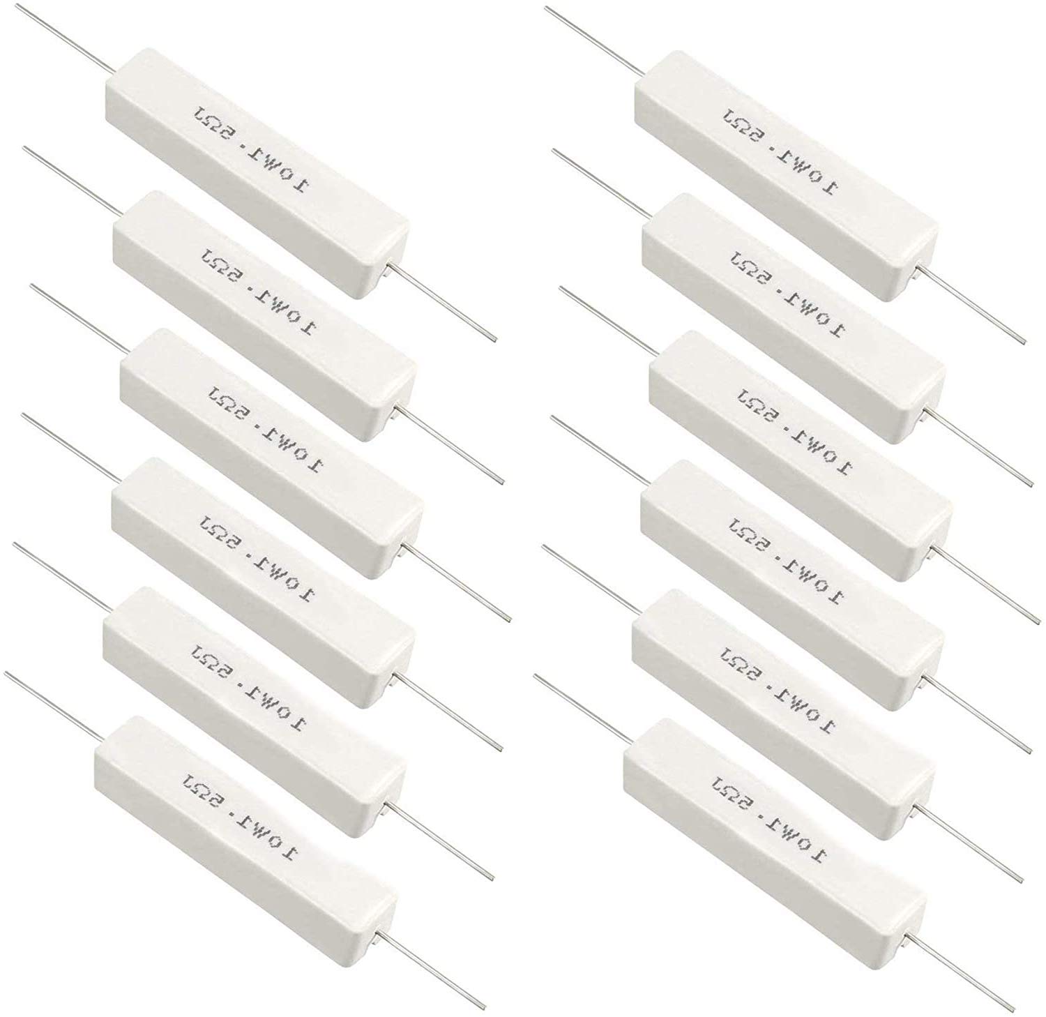 10 pezzi 10 W Resistenza di Cemento ± 5% Componente Elettronica Resistenza di Potenza ad Alta Precisione(3.3R