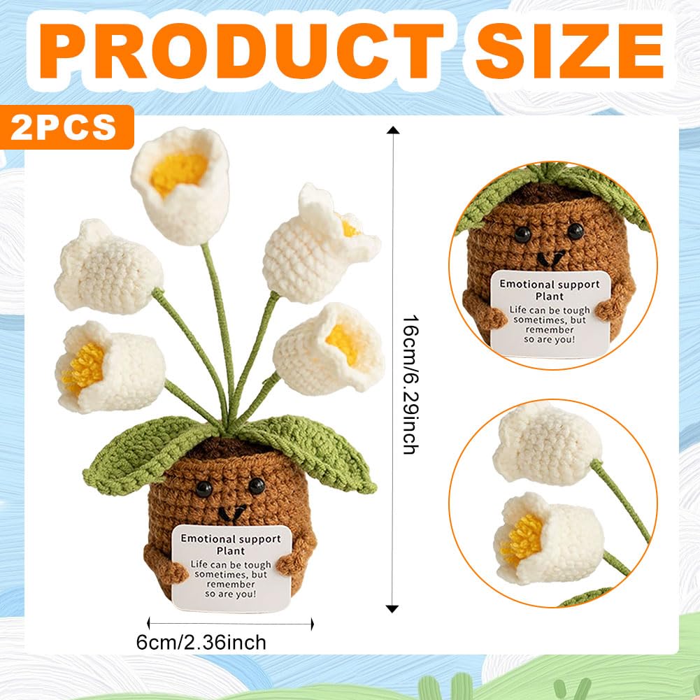 RARITYLL 2-Pack Crochet Flower Bouquet,Knitted Flowers,Gift Set including Flower Bouquet - Image 2