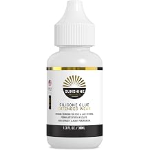 Sunshine Bond Hair Replacement Adhesive - Extended Hold for Poly and Lace Hairpiece, Wig, Toupee Systems - Invisible, Waterproof Bonding Glue, Skin Safe Elite Silicone 1.3oz