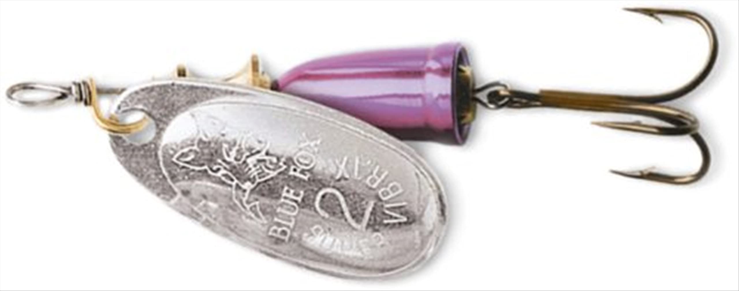 Amazon.com: Blue Fox Classic Vibrax 04 Plated 3/8 (Silver/Purple