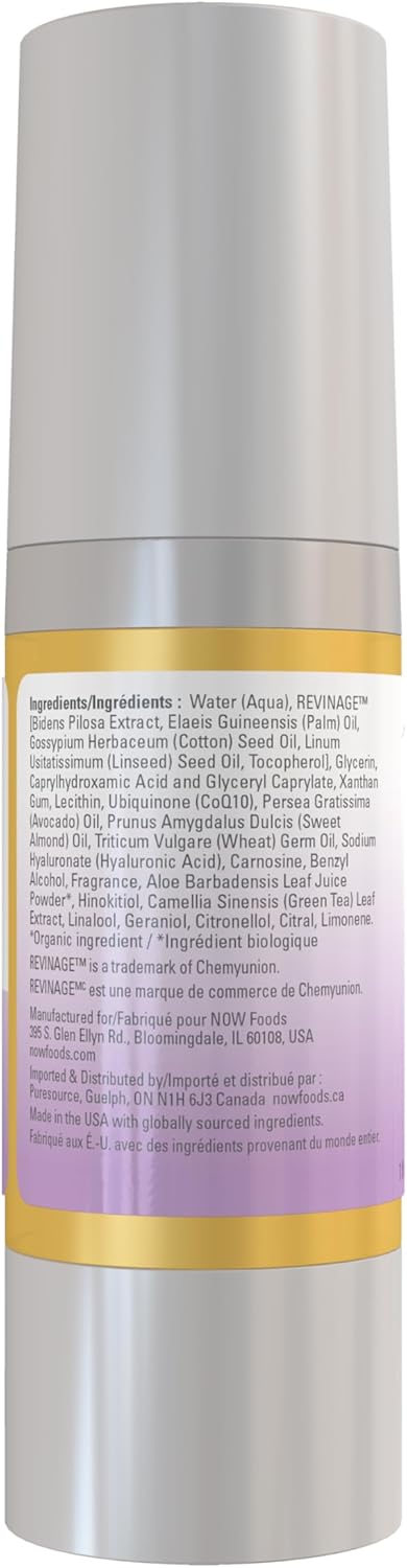 NOW Solutions, CoQ10 Antioxidant Serum, with Clinically Tested REVINAGE™ for Collagen Support, Visible Firming, 1-Ounce - Image 3