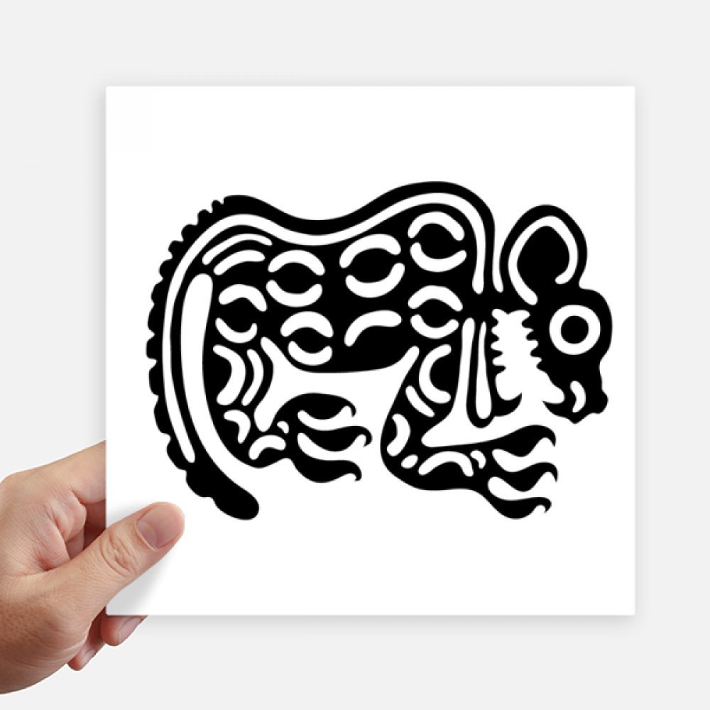 Pegatinas tótems mexicanos de 20cm con impresión de alta definición y diseño de animales 4x