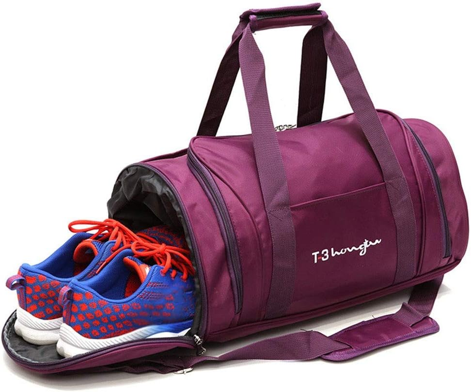 Cigkany Sports Gym Bag Travel Duffle Bag Cylinder Fitness