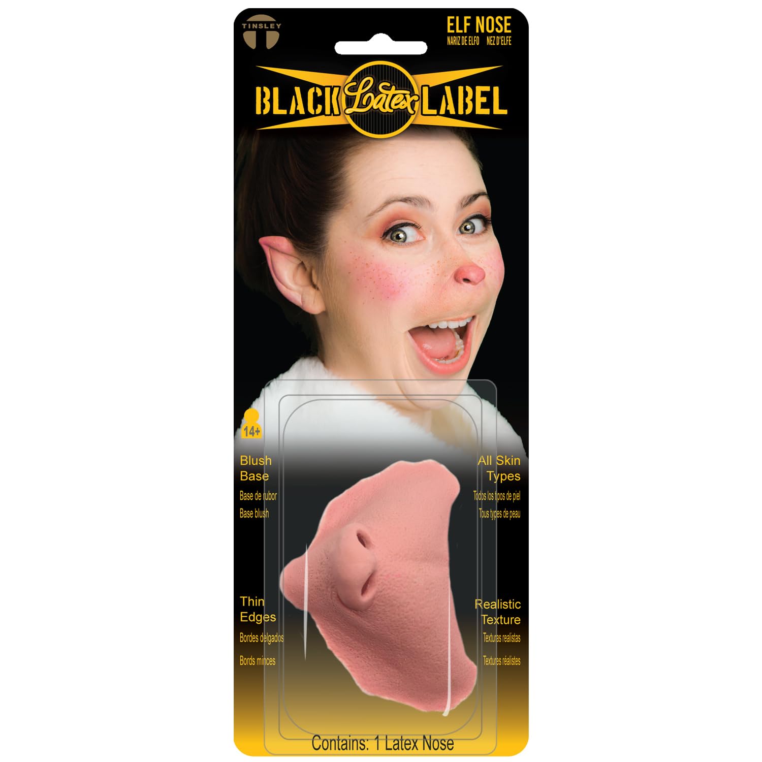 Tinsley Transfers Latex Christmas Elf Nose Standard