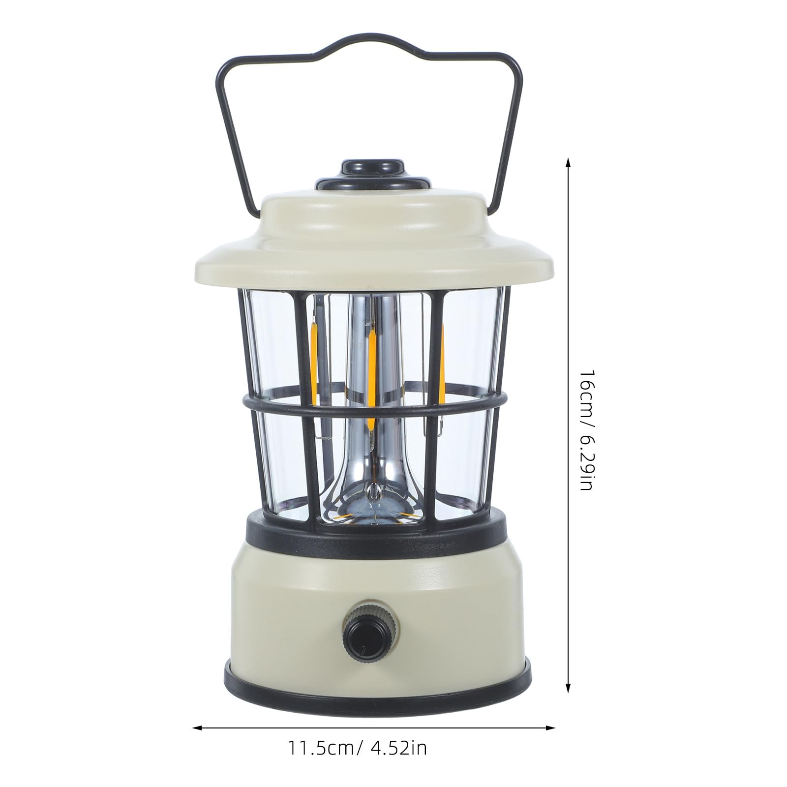 Lanterne LED rétro - Lanterne de Secours à Piles - Résistante à l'eau IPX4 - Lampe LED pour Une Utilisation intérieure et extérieure - Idéale pour Les tentes, la randonnée ou la