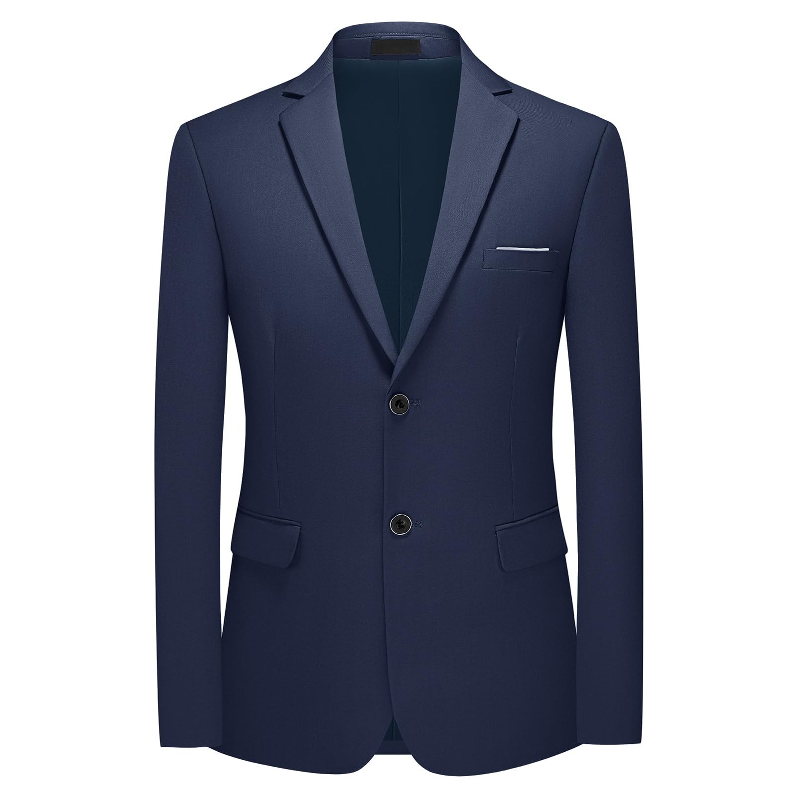 Costume Homme 2 Pièces à Deux Boutons Blazer Pantalon avec Cravate | Smoking Slim Fit de Couleur Uni à la Mode