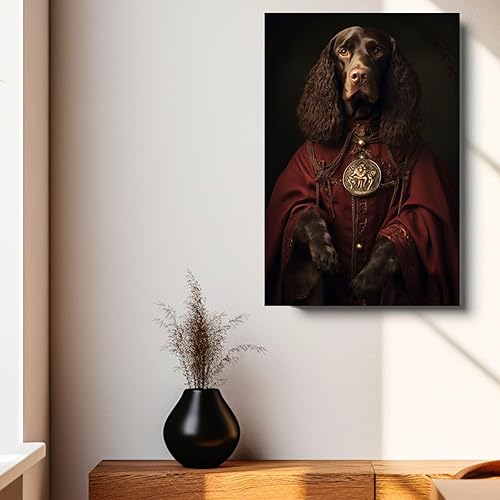 Miniatura 1155 de Thuan Chow Chow Retrato de mascota con disfraz real de perro en un disfraz retrato de perro con vestimenta Retrato medieval de mascota retrato