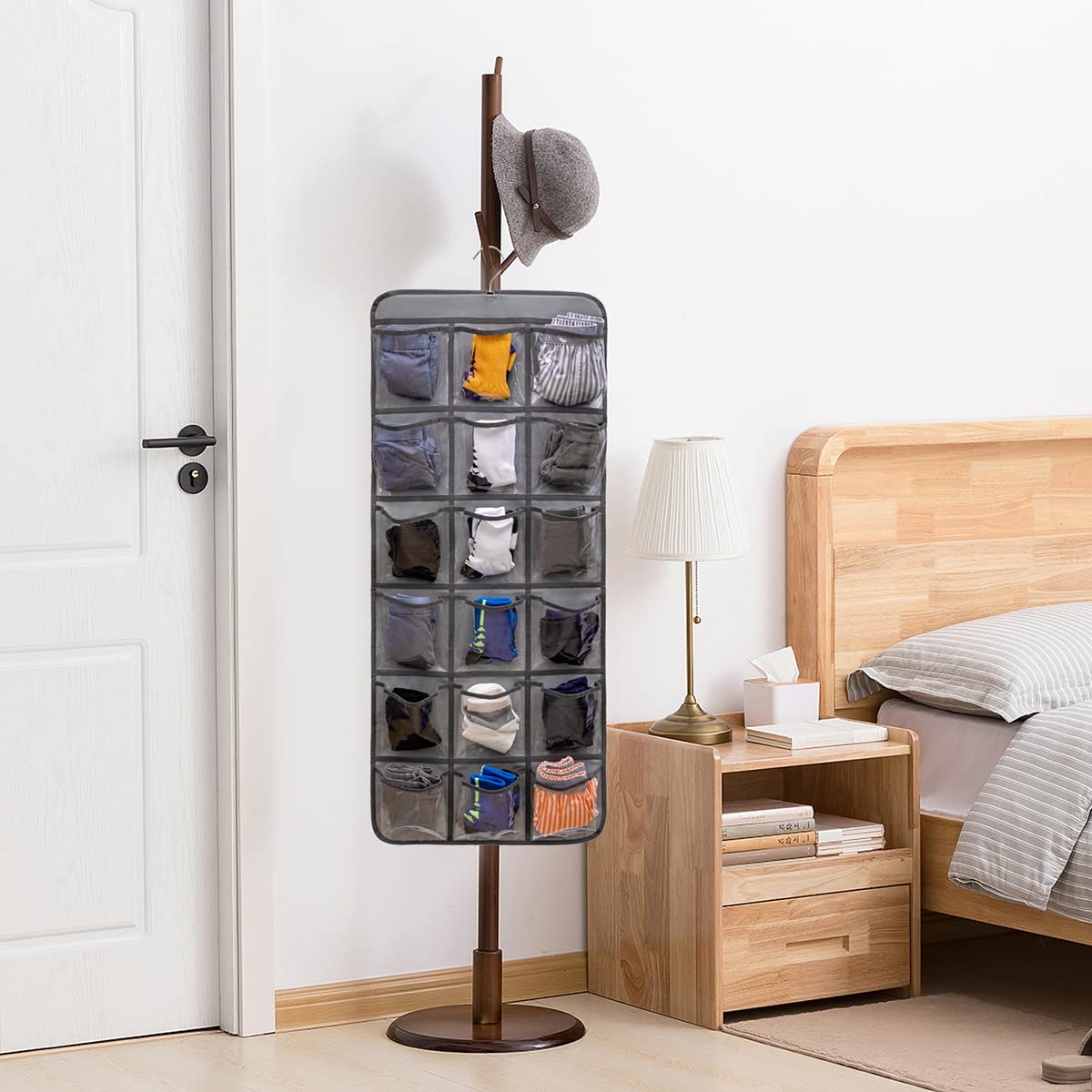 Dustproof Storage Hanging Bag Underwear Socks Double-sided Storage Organizer Household Wardrobe Dormitory Storage Accessories