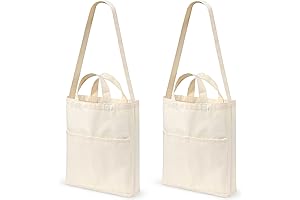 Lily Queen 2pcs Women Canvas Tote Handbag
