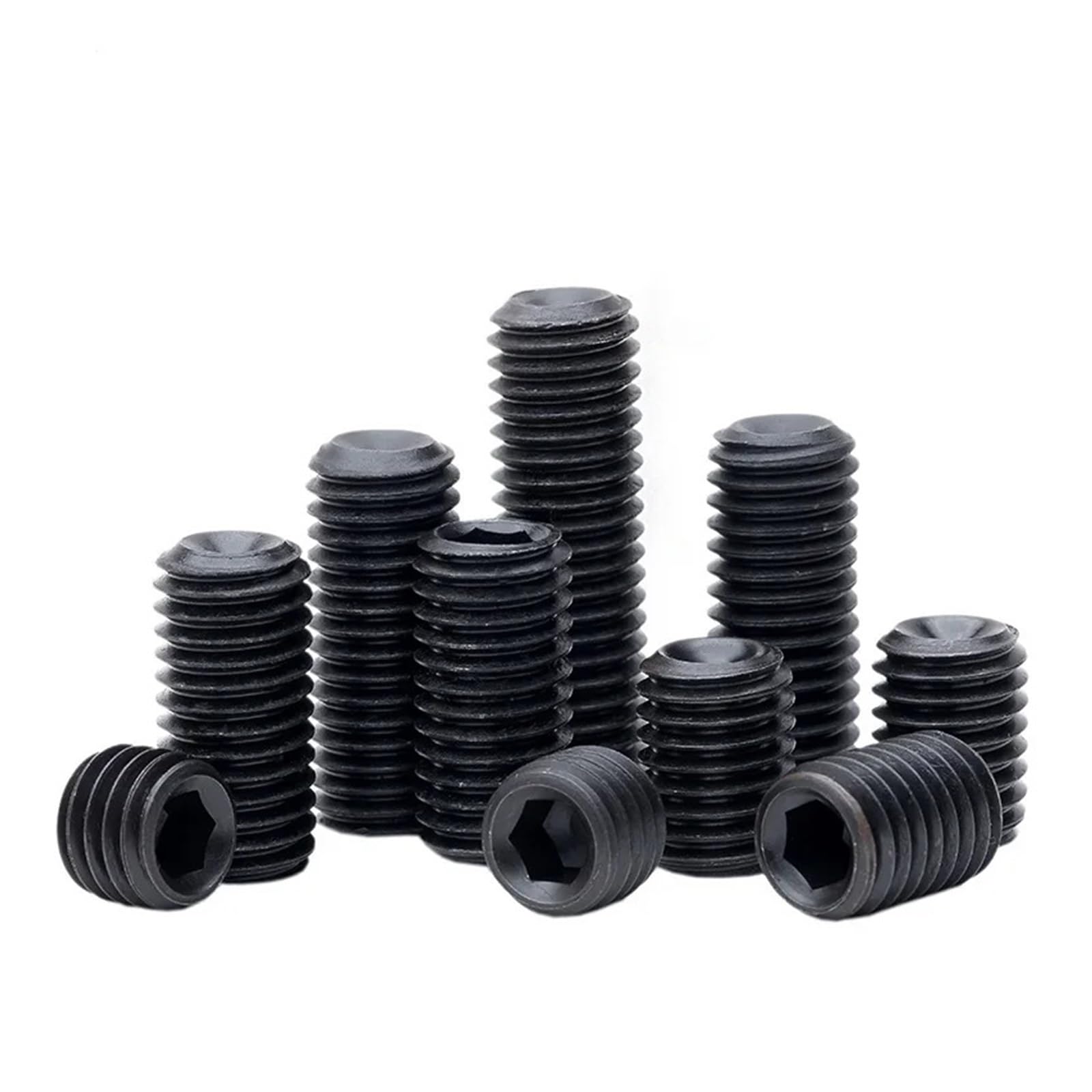 Tornillo De Fijación Grado 12,9, M20, M24, Acero Al Carbono Negro, Tornillos Extremo Cóncavo, Hexagonal, 1 Ud(75mm,M24-1pcs)