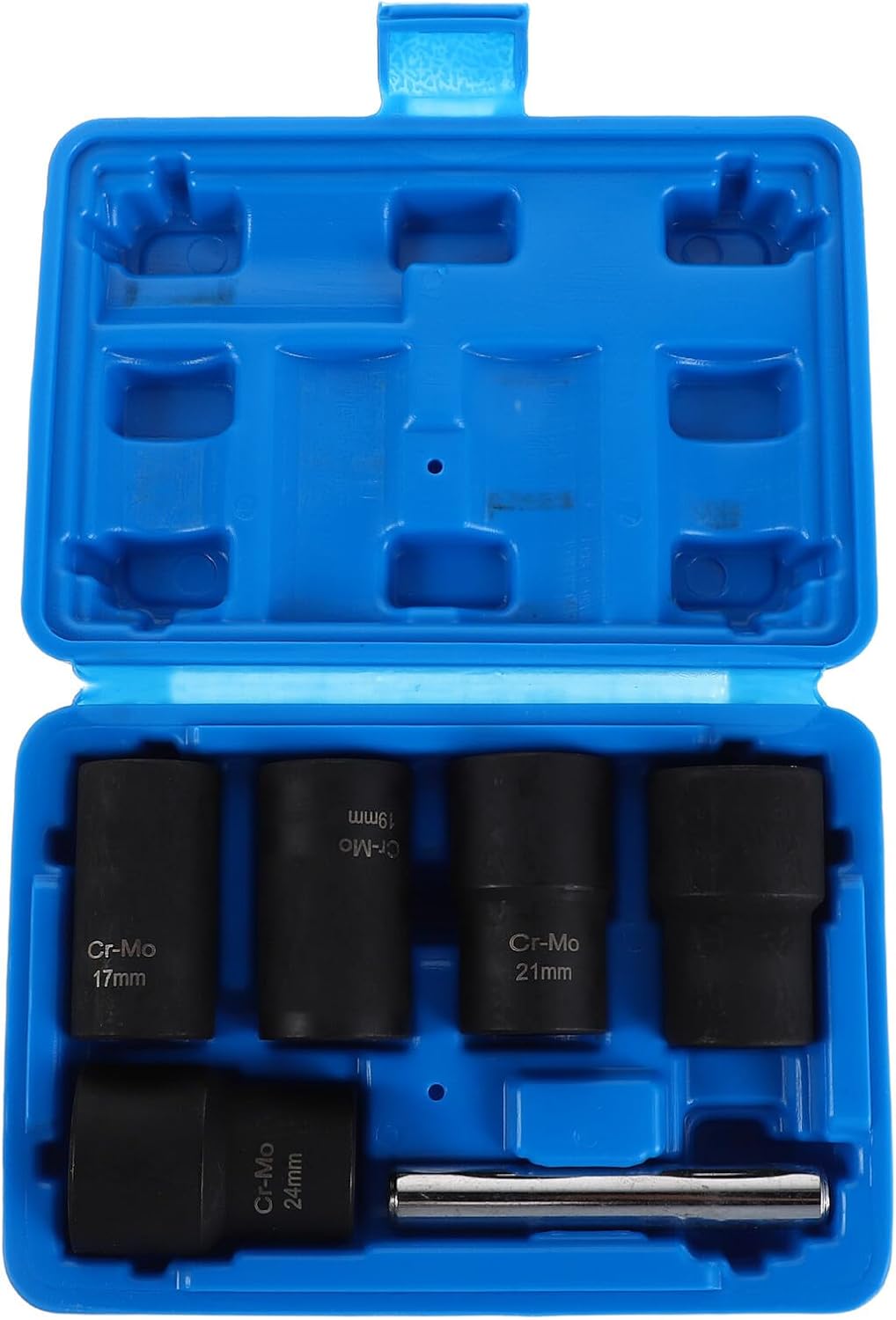 6pcs Reverse Thread Nut Extractor Set Heavy-duty Bolt Removal Socket Stripped Nut Remover Automotive Repair Tool Kit for Car Wheel and Tire Maintenance