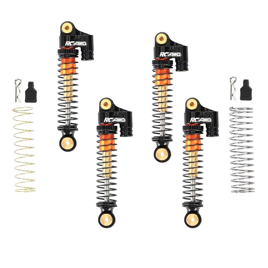 Amazon.com: RCAWD SCX24 Shocks Double Barrel 43mm for Axial