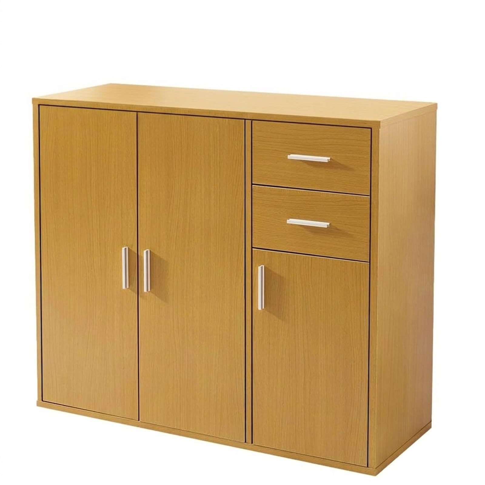 Panana Sideboard Storage Cupboard Cabinet Unit with Doors and Drawers Living Room Bedroom Furniture (Yellow)