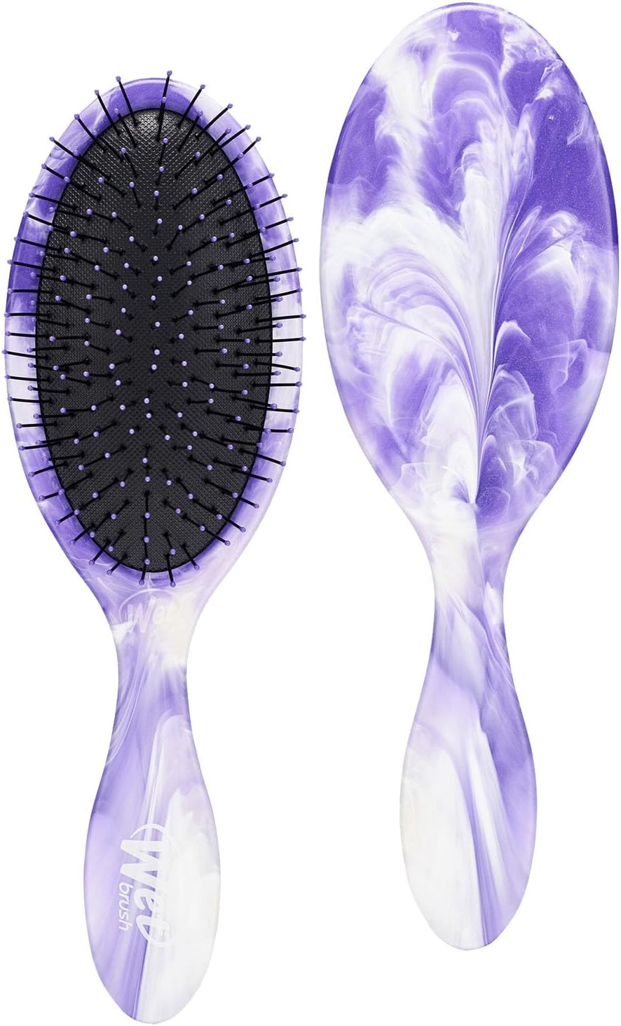 Wet BrushOriginal Detangler Hair Brush, Gemstone Amethyst - Ultra-Soft IntelliFlex Bristles - Detangler Brush Glide Through Tangles With Ease For All Hair Types - For Women, Men, Wet & Dry Hair
