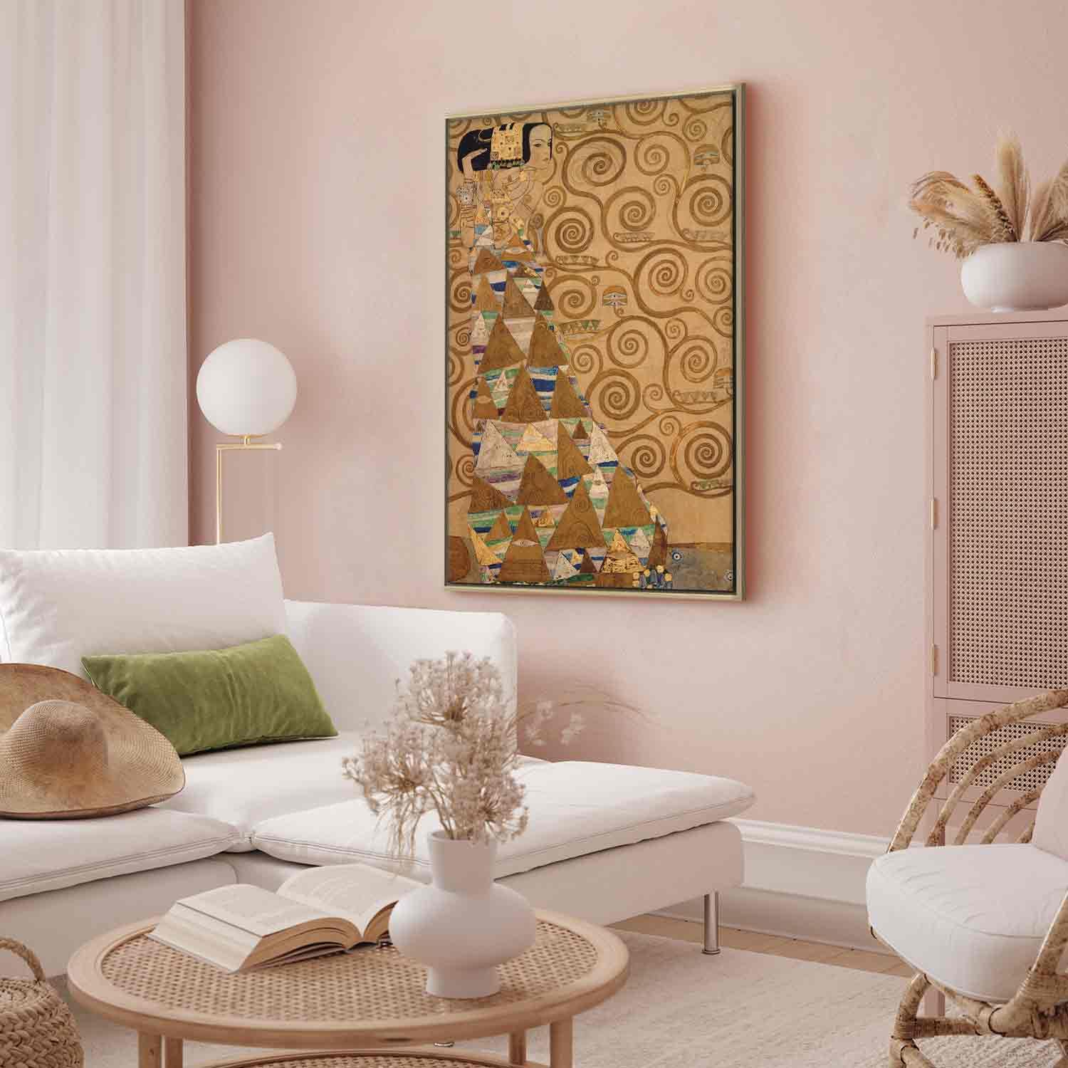 Runa Art Quadro Su Tela Gustav Klimt XXL 60x40 Cm | Stampa D'Arte Su Tela, Pronto Da Appendere, Decorazione Parete Per Soggiorno E Camera, 018515a