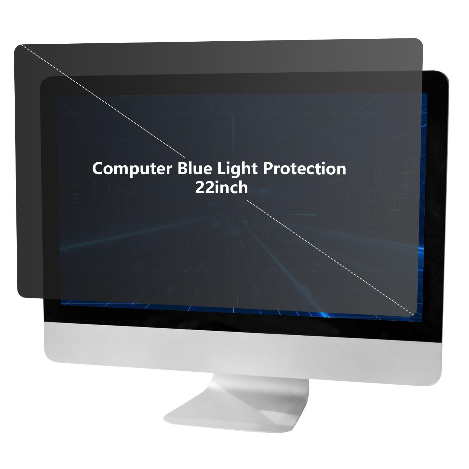 Ochrona ekranu przeciw promieniom odblaskowym do szerokich laptopów z boczną prywatnością i elastycznymi haczykami na ramę, ochrona przed niebieskim światłem, filtr prywatności