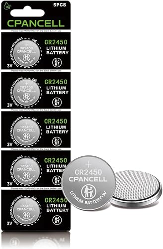 Baterías de litio CR2450 3V Batería de alta capacidad (5 unidades)