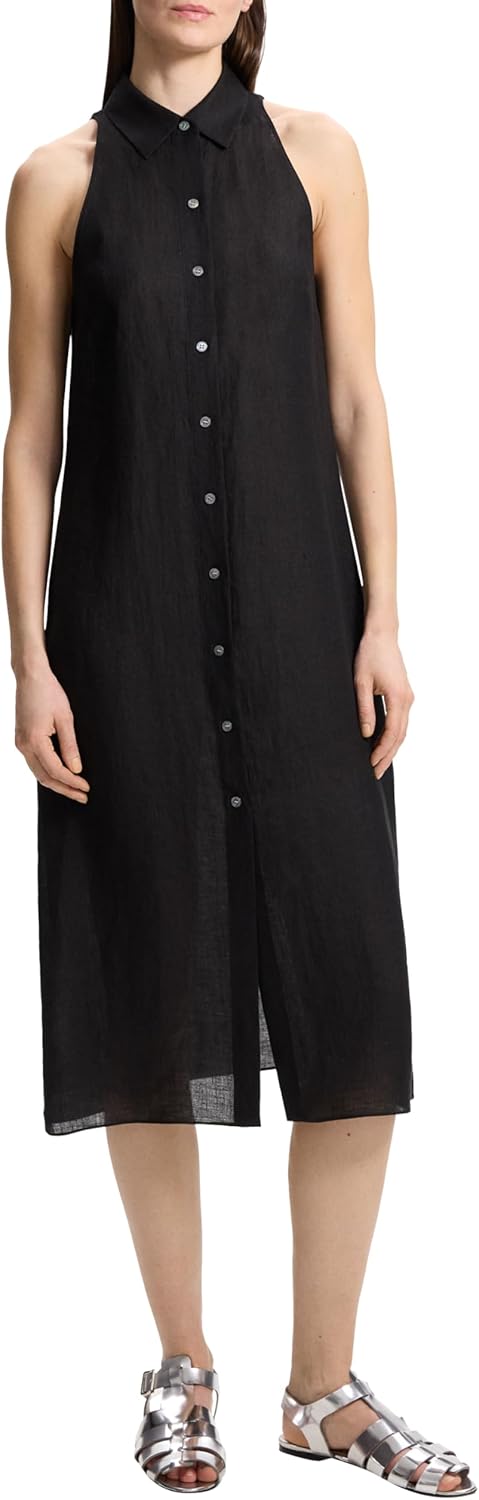Theory Women's Halter Neck Shirt Dress