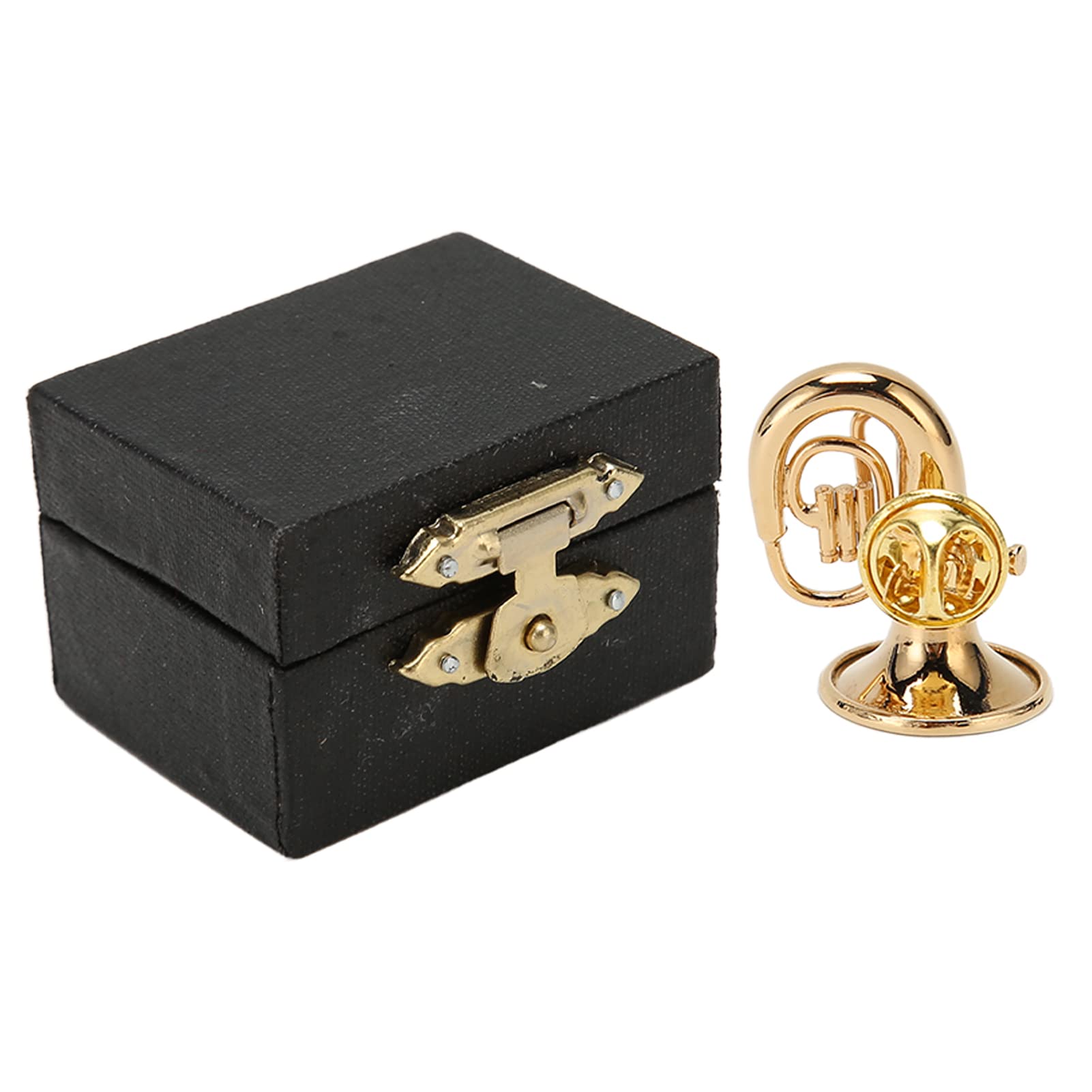 Golden Miniature French Effective Protection Exquisite Craftsmanship Rust Protection Miniature Musical Brooch for Music Lover for Music Festival