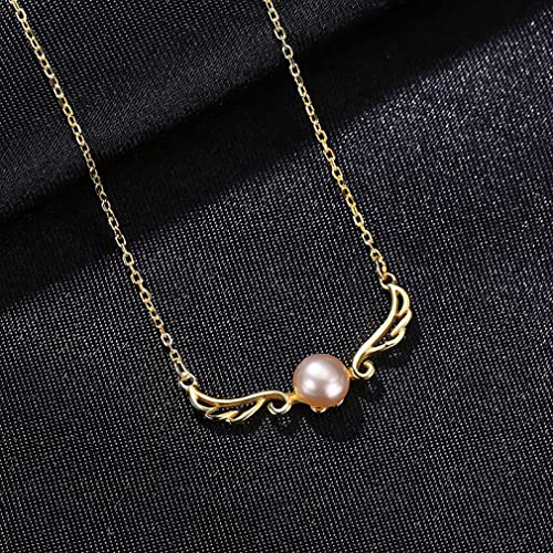Collier de pendentif en eau douce pour femmes, idéal pour sublimer une robe de mariée 925