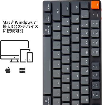 Keychron K1 SE Ultra Slim Wireless Mechanical Keyboard, 87 Keys, US Layout, White LED Light, Low Profile Gateron Mechanical Switch, Bluetooth Wireless, Compatible with Mac Windows Low Profile Gateron Mechanical Blue Axis