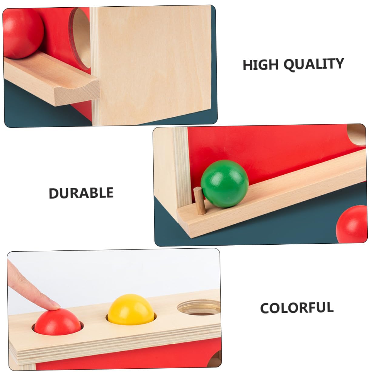 Juguete Educativo de Madera para Decoracion Colegio Coordinación Mano-Ojo y Desarrollo de Fuerza en Brazos Adecuado para Educación Infantil y Preescolar