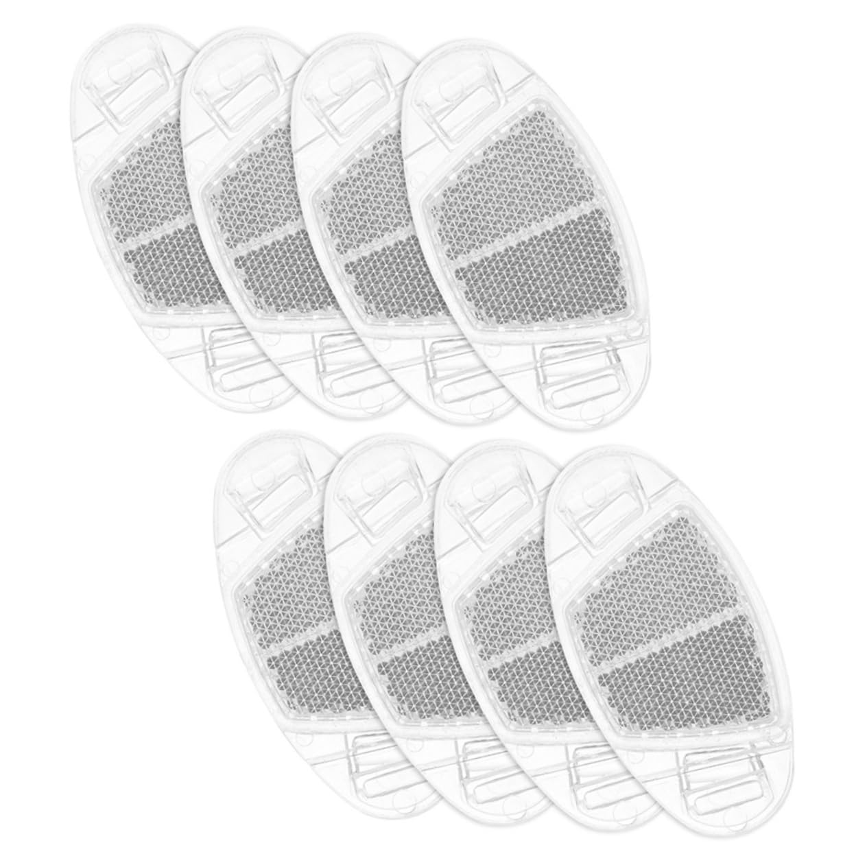 Happyyami Convenient Bike Reflectors Set 8pcs Reflective Sheets for Bicycle High Reflectivity No Battery Required