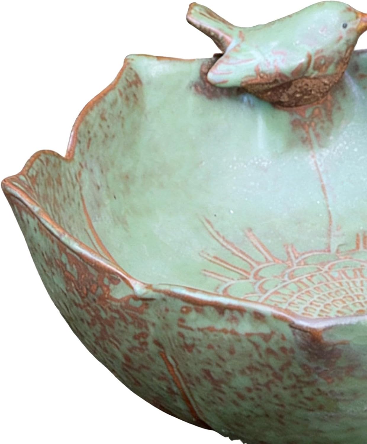 Bird Bath for Outside Large Leakproof Decorative