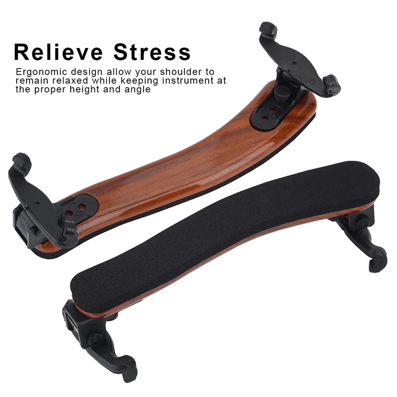Spalliera per Violino, Poggiaspalla Violino 4/4 Poggia a Spalla Regolabile Stabile per Violino 3/4 4/4
