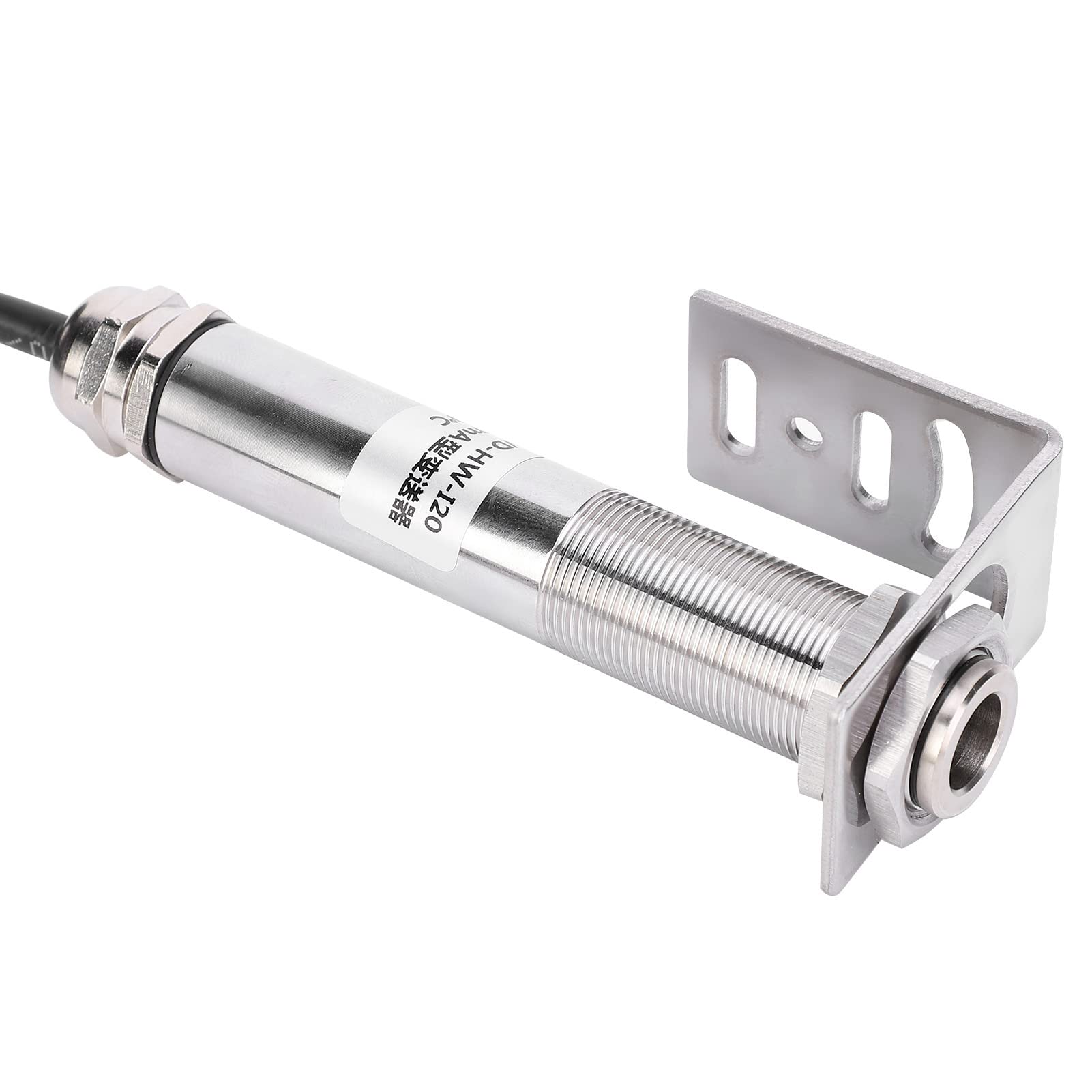 Cocoarm Sensore di Temperatura a Infrarossi Senza Contatto Termometro a Infrarossi in Acciaio Inossidabile da 10 a 30 V CC da 4 a 20 MA da 32 a 572 Gradi Fahrenheit per Monitoraggio di Vetro, Acqua,
