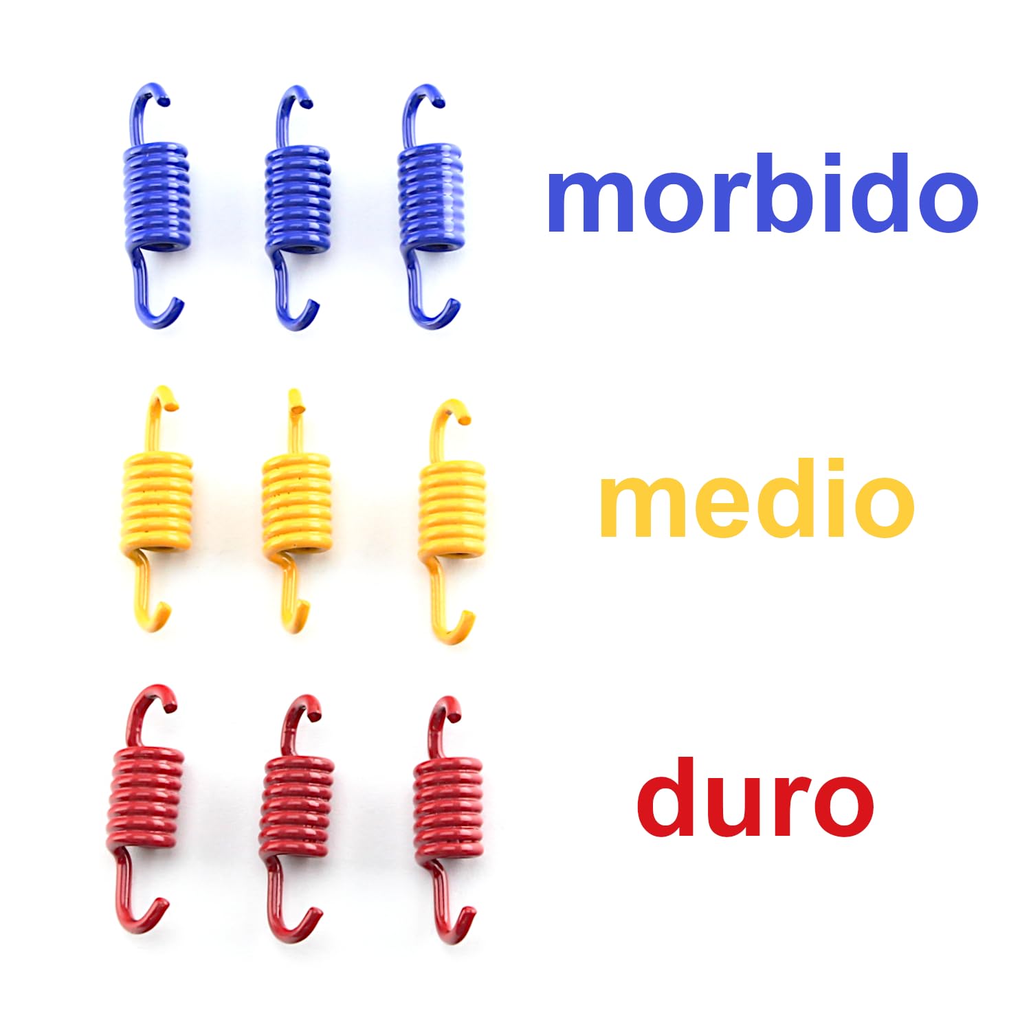 Area1 Kit Molle Frizione Tuning/Set di Taratura per Scooter 50cc con Frizione 107 mm – Compatibile con Speedfight 2/3/4, Jetforce, Runner, TPH, NRG, Zip, GY6, Agility, Aerox, Nitro, Jog, SR 50 R