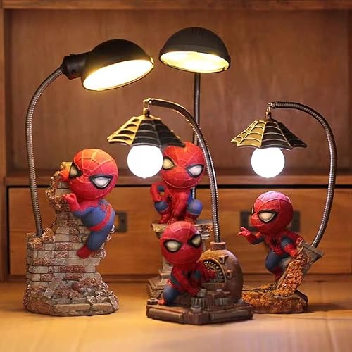 Spider Superhero Lamp, Superhero Night Light For Children Gift Toy Home Decor #TOP2