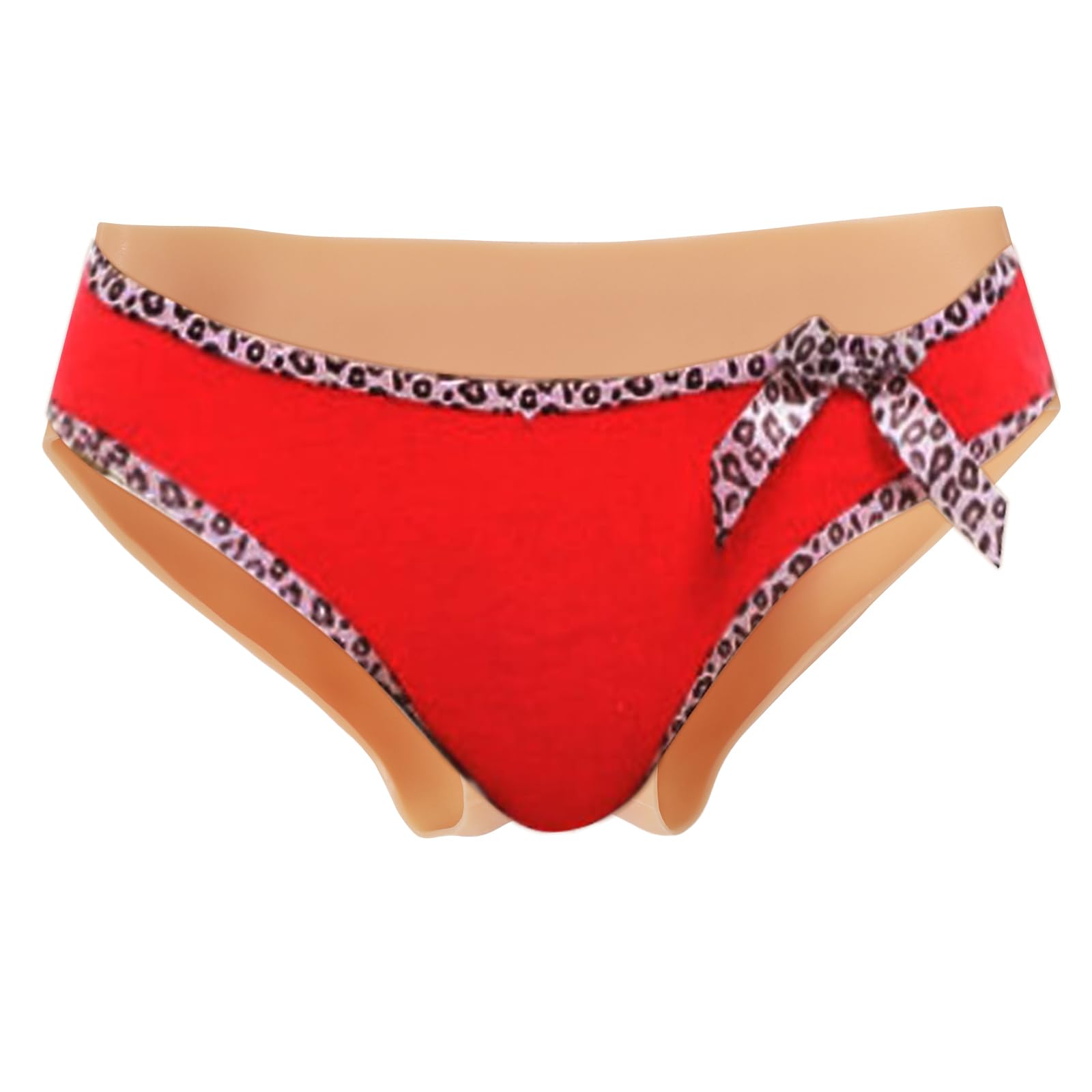 Culotte en Silicone pouvant pisser et insérée Culotte Triangle Gaffe Réaliste pour Travesti Transgenre Drag Queen (M, Color 1)