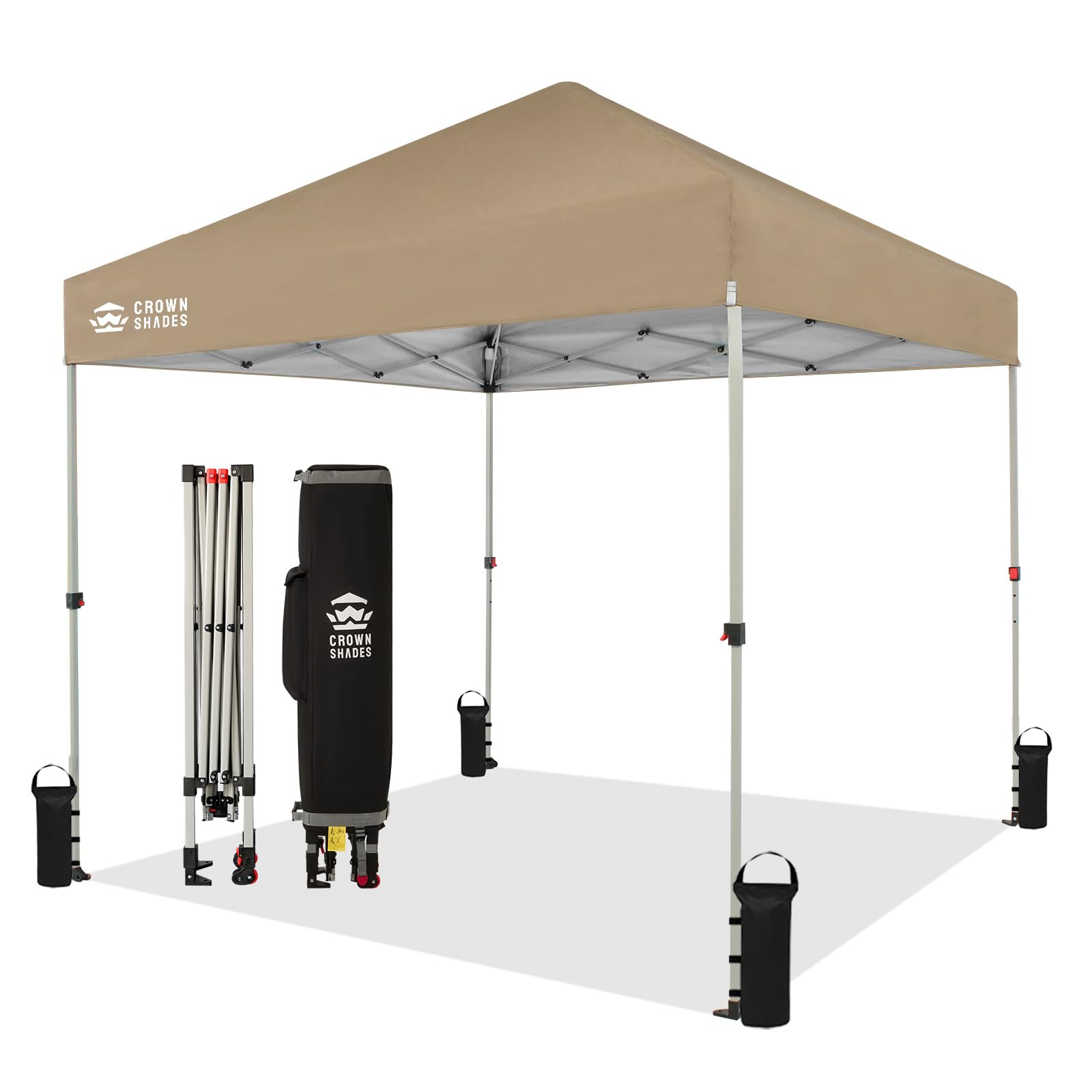Amazon | CROWN SHADES ワンタッチタープテント 2.5mx2.5m 、センタ