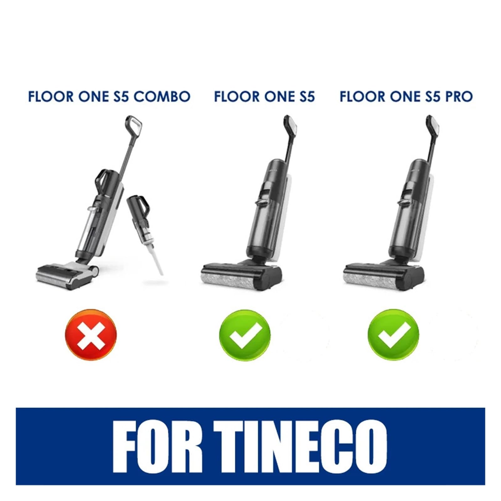 Reemplazo de la cubierta del cepillo del tanque de agua, Compatible con Tineco, FLOOR ONE S5/S5 PRO 2, piezas de accesorios for aspiradoras en seco/mojado