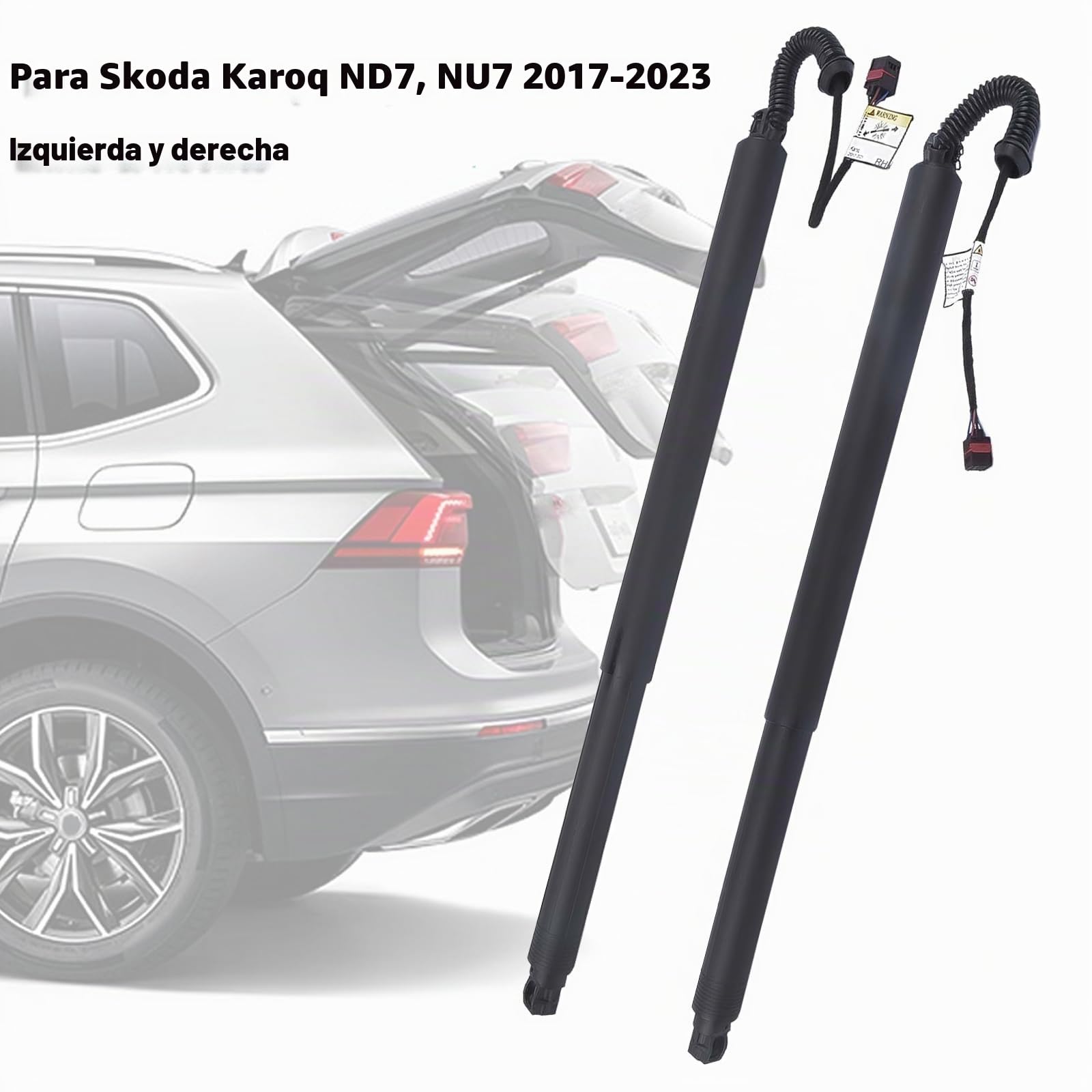 Puntal eléctrico del gas del portón trasero Izquierdo y Derecho Compatible con Karoq 2017-2023 ND7 NU7 57A827851A 57A827852A