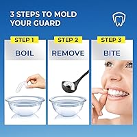 Vista 5 de Protector Bucal para Morder los Dientes por la Noche: Protector Dental Moldeable para Dormir - Protección Nocturna para los Dientes con 12 Tabletas