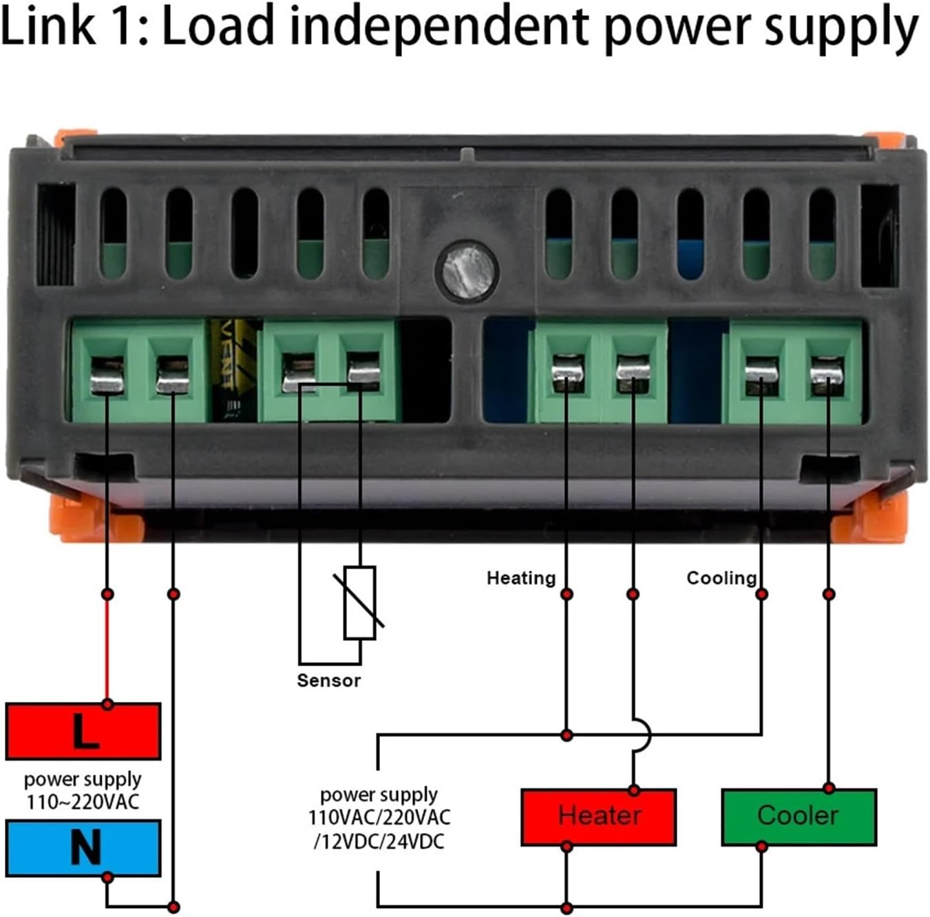 Digital Temperature Controller Thermostat Thermoregulator Incubator Relay LED 10A Heating Cooling STC-1000 STC-1000 12V 24V 220V(AC 110-220V)