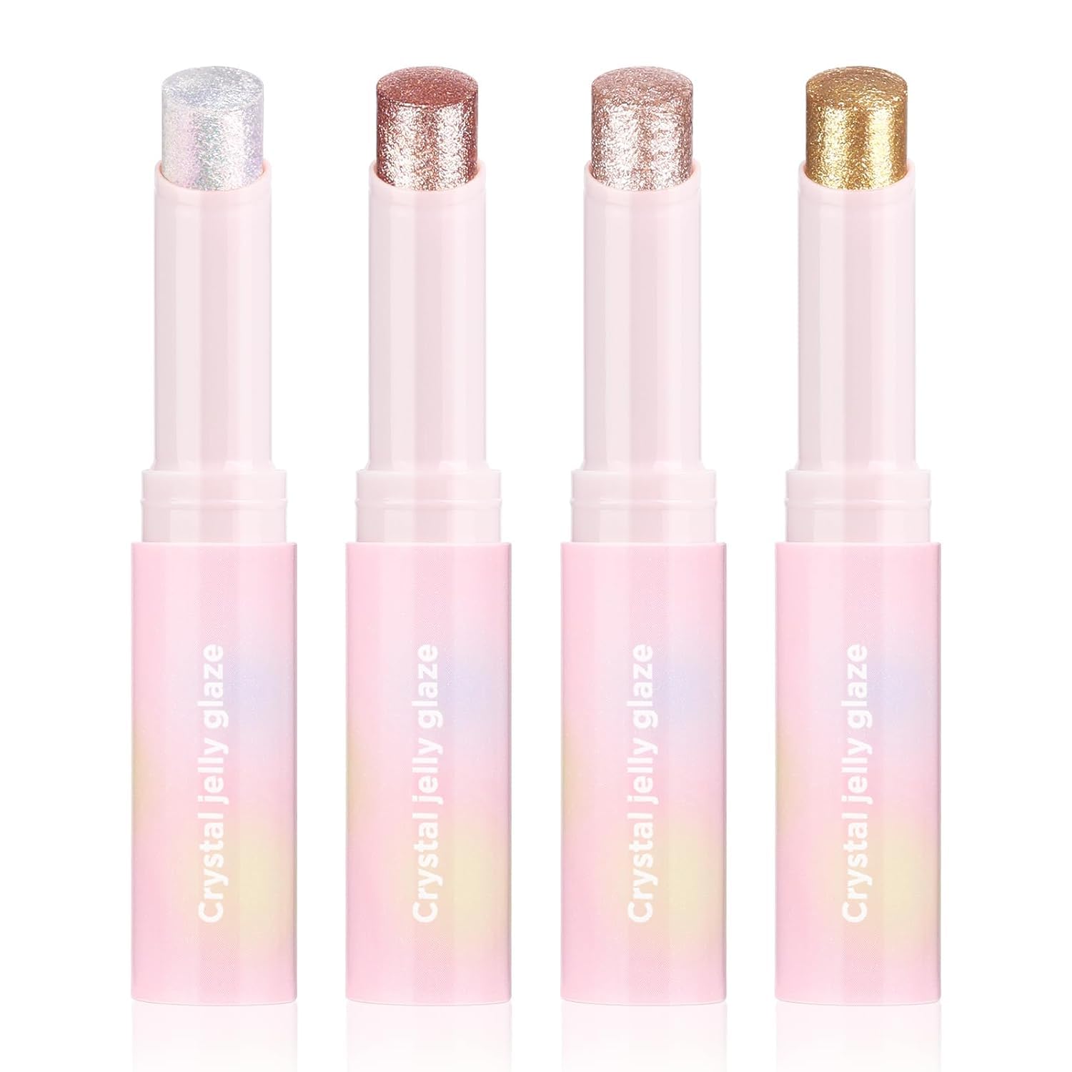 Crystal Hydrating Jelly Stick Eyeshadow Stick, Glitter Makeup Jelly Shimmer Eye Shadow Crayon, Lightweight Eye Brightener Makeup Glitter Eye Shadow (Multicolor, 4 colors)-image-46