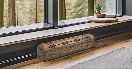 Miniatura 4 de Soporte para quemador de incienso y cono de madera, ataúd con compartimento de almacenamiento orgánico ecológico para cenizas, soporte Agarbatti,