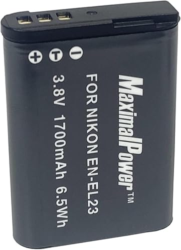 Miniatura 6 de Maximal Power DB NIK EN-EL23 Batería de cámara digital (negro)