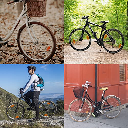 catadioptre velo 8Pcs Réflecteurs Rayon Vélo Catadioptre Velo Adaptés à Tout Type de Voiture Pliage Performance Vélo Montagne Autres Voitures Réflecteur de sécurité d'avertissement Rayons Roue de vélo - Image 6