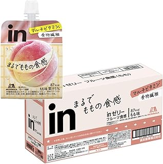 Amazon.co.jp: inゼリー フルーツ食感 もも (150g×6個) 栄養補助ゼリー 10秒チャージ 食物繊維5g 1食分のマルチビタミン12種類 まるで果物 食感 甘み まるでももの食感 デザート 桃 森永製菓 : ドラッグストア