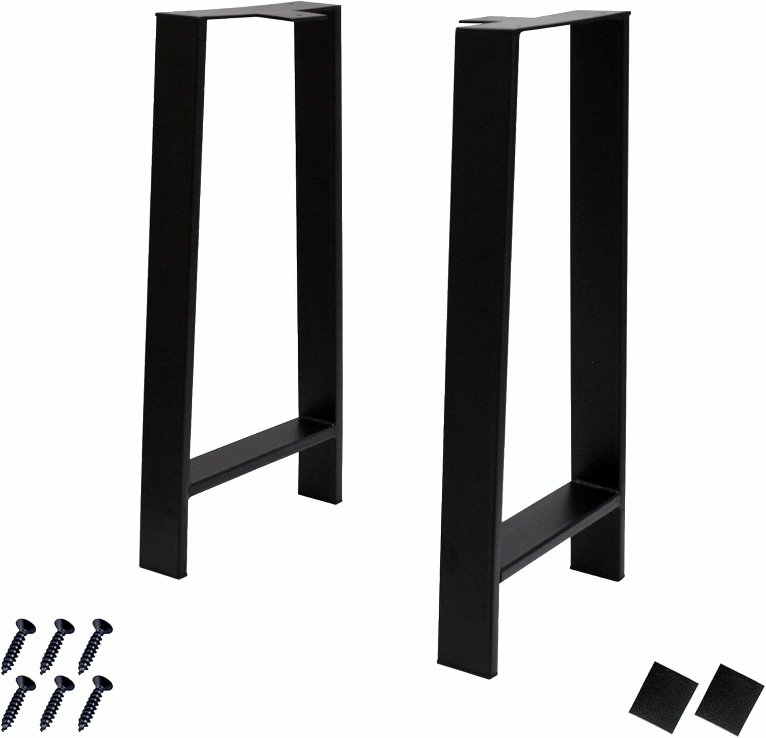 Warmaxx Heavy Duty Metal Furniture Table Legs, H Type Black