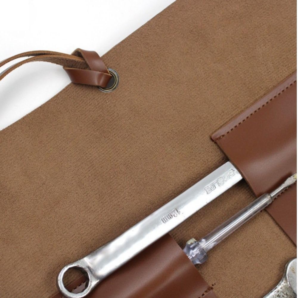 Amazon.co.jp: PLEAVIT ツールロール レザー バッグ 合皮 工具 ツール