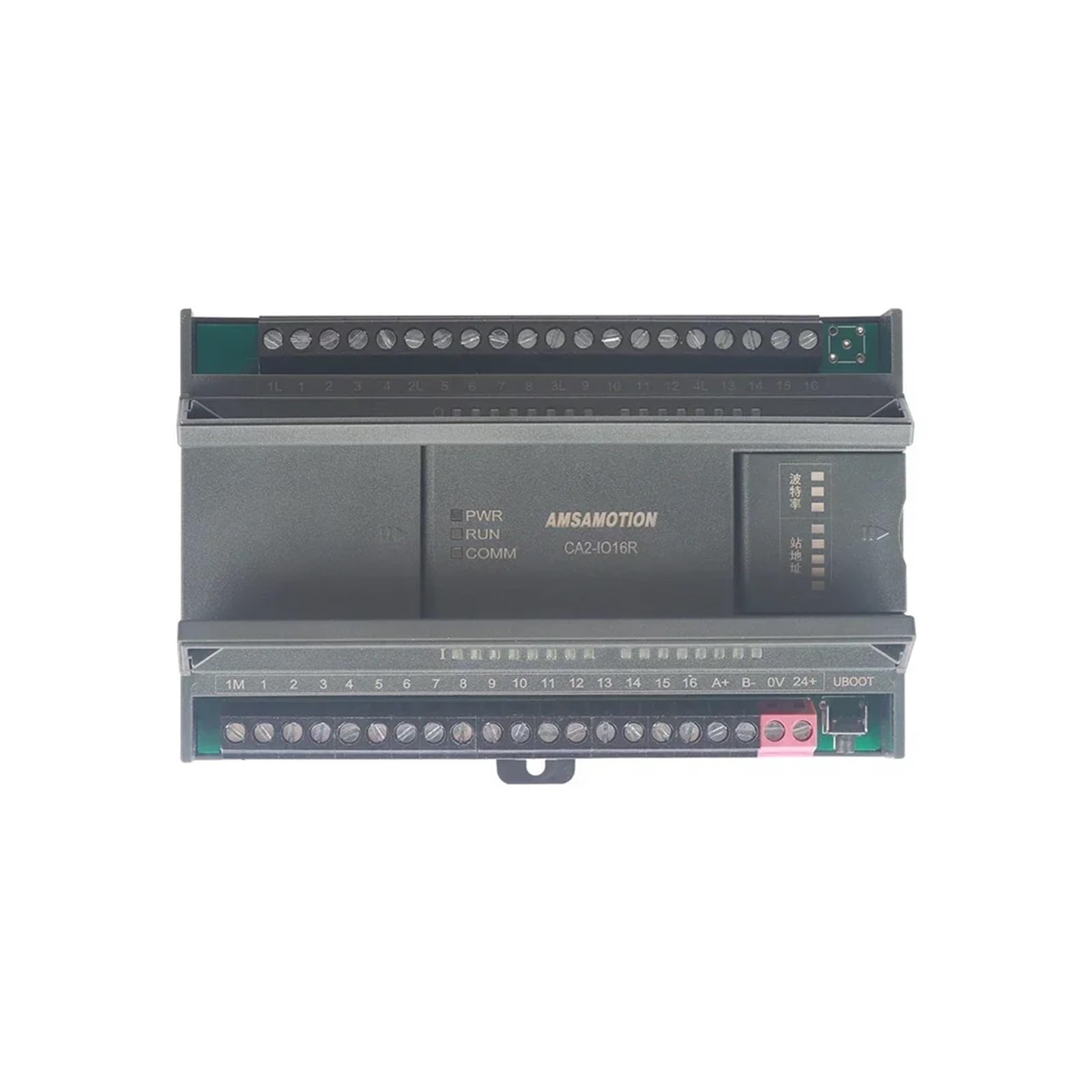 CANopen CAN Bus Module IO distribué à distance Transistor de relais industriel analogique RS485 for Sch ~ eider Delta Xinje PLC IOT(CA2-IO16T)