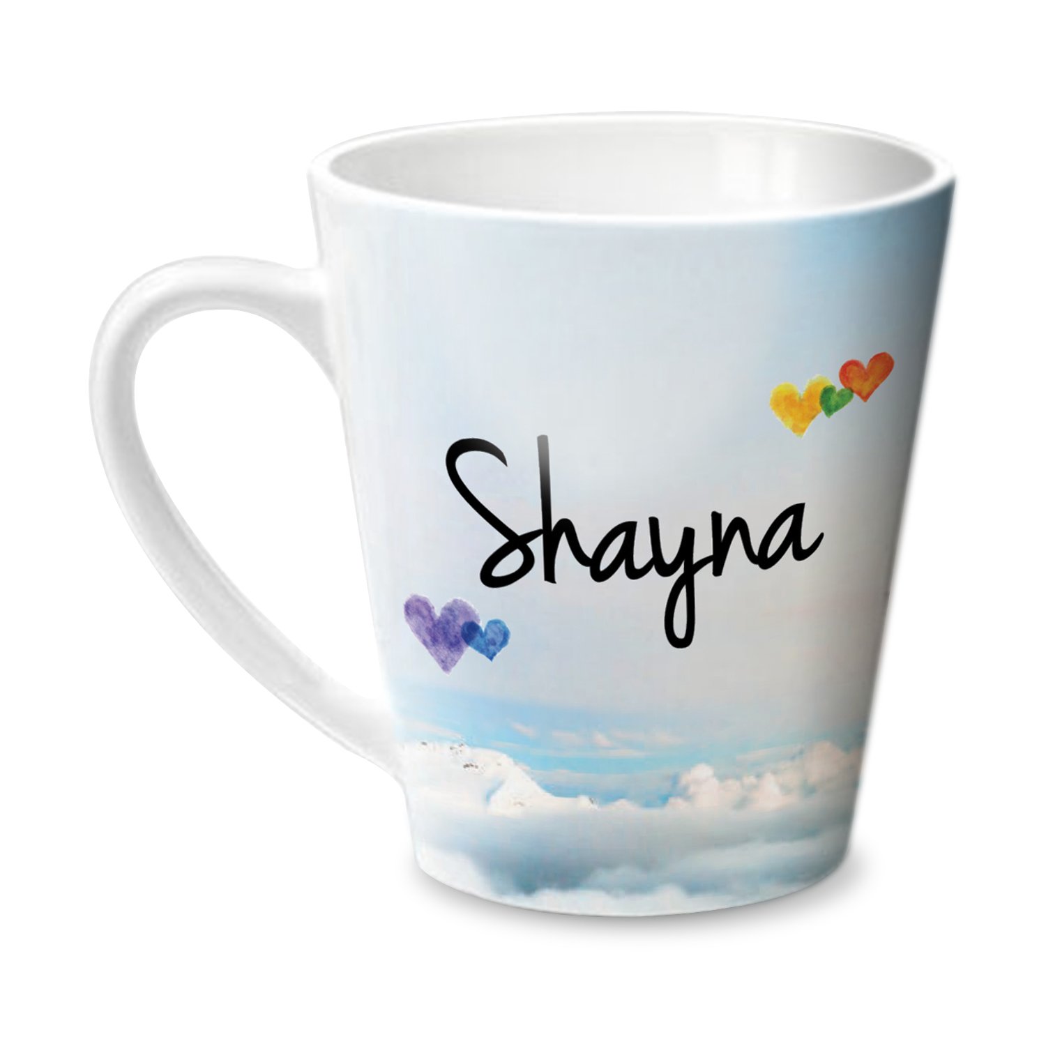 Hot Muggs® Simply Love You Shayna Conical Personalised Name Ceramic, 315ml, 1 Unit