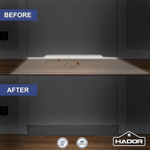 Miniatura 7 de Tope de puerta para parte inferior de puertas de 38 pulgadas, impermeable, de piel sintética, con peso, bloqueador de ruido de serpiente, brisaaire