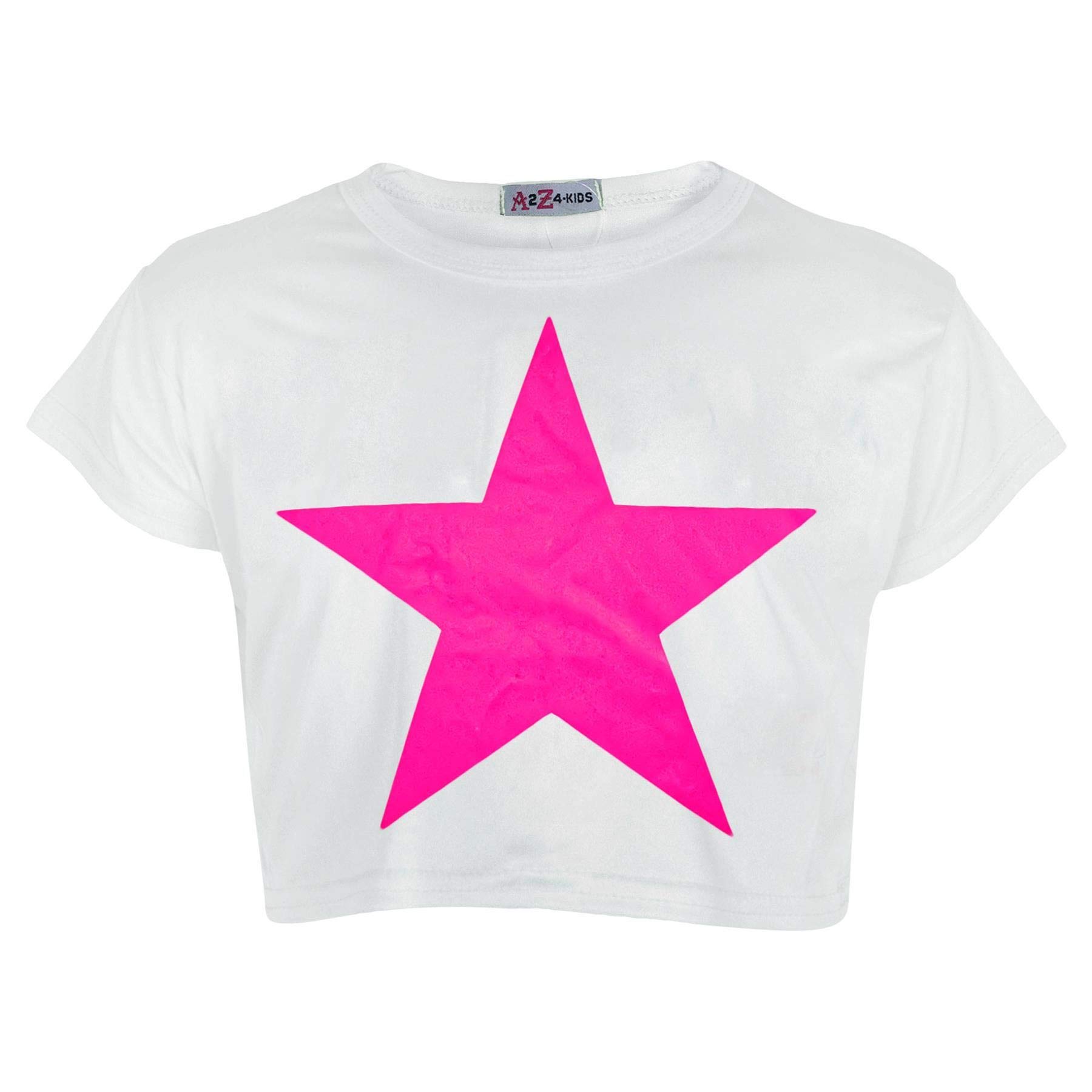 A2Z 4 Kids Camiseta corta para niñas de 5, 6, 7, 8, 9, 10, 11, 12, 13 años