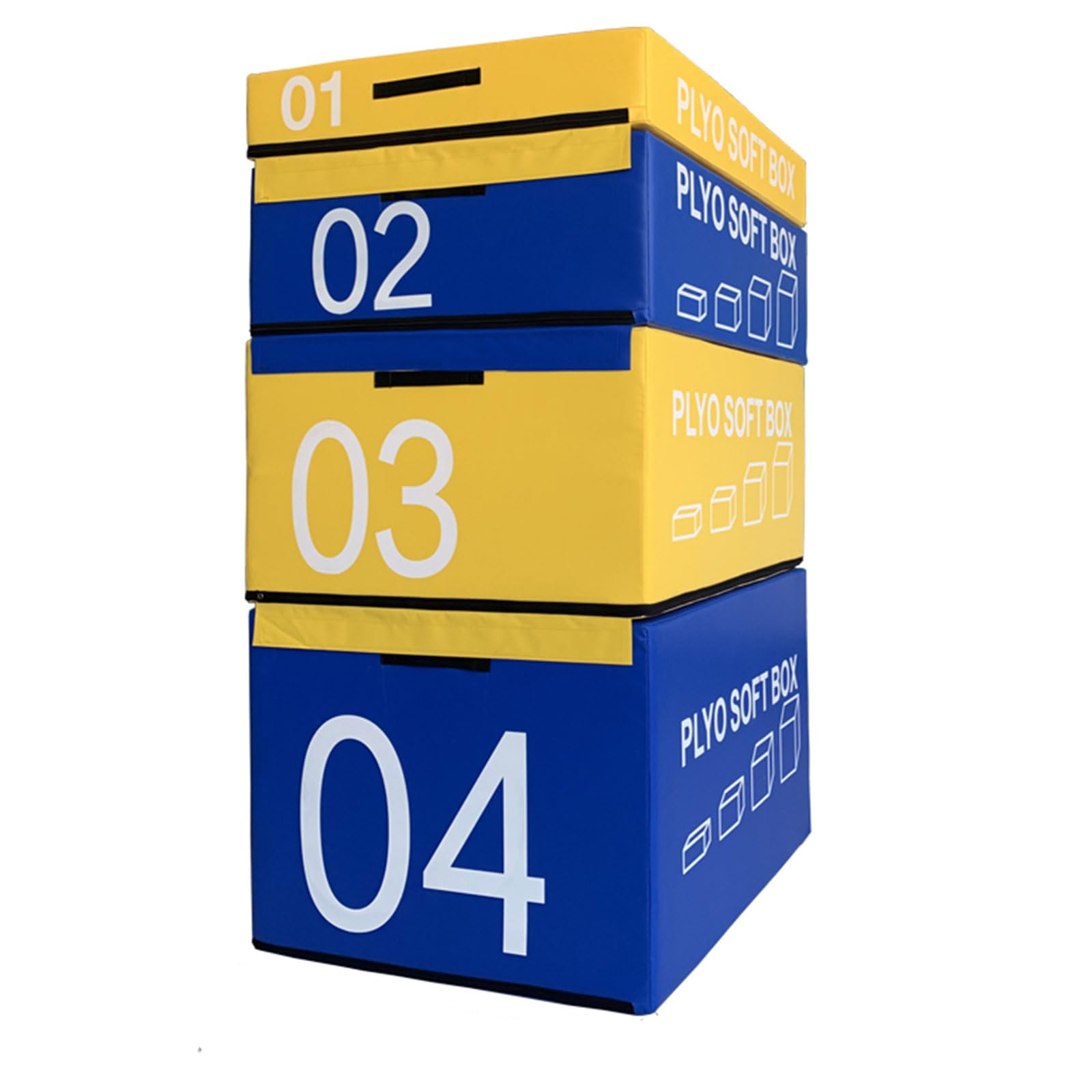 ZHWFDC Jump Box, Soft Foam Box, Professional Physical Training Combination Box, Used for Home Gym and Outdoor Exercise. Suitable for Agility Training